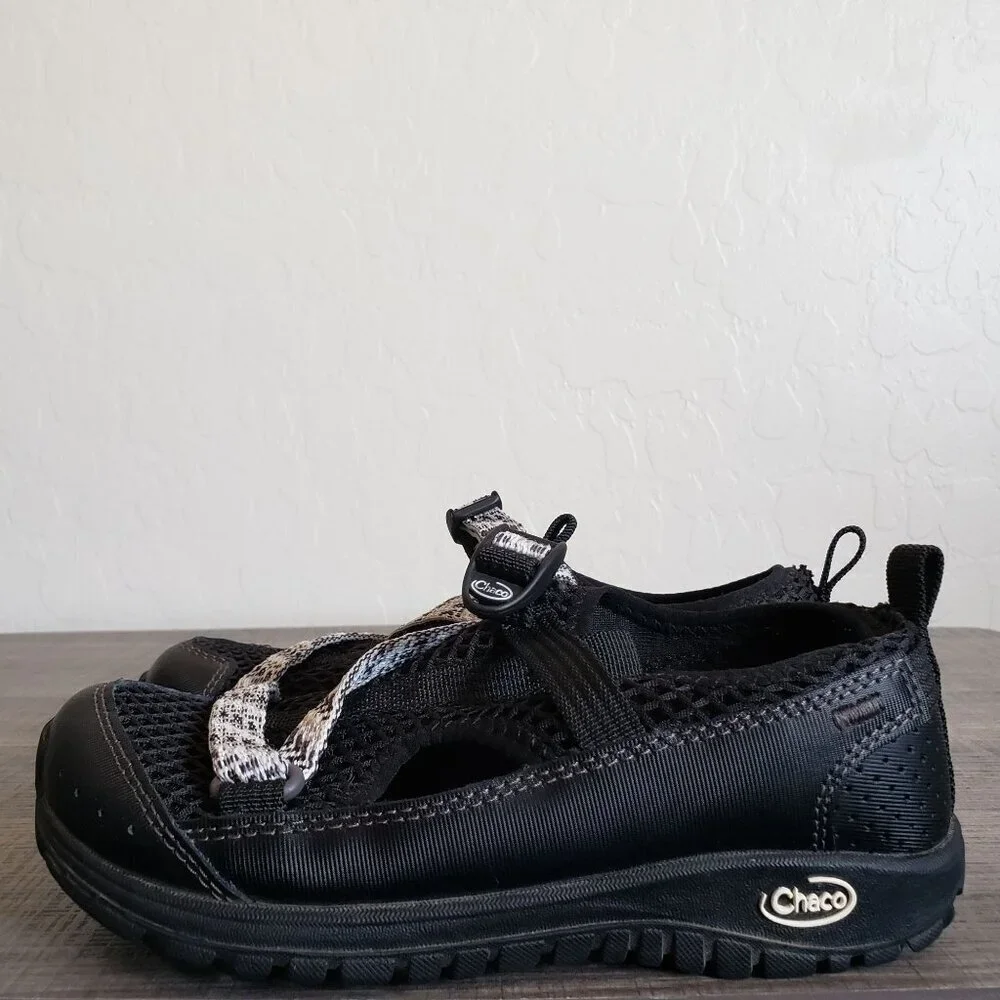 Chaco Odyssey Sport Sandal Shoe Closed Toe Black Sz Little Kid 1 Hiking Outdoors